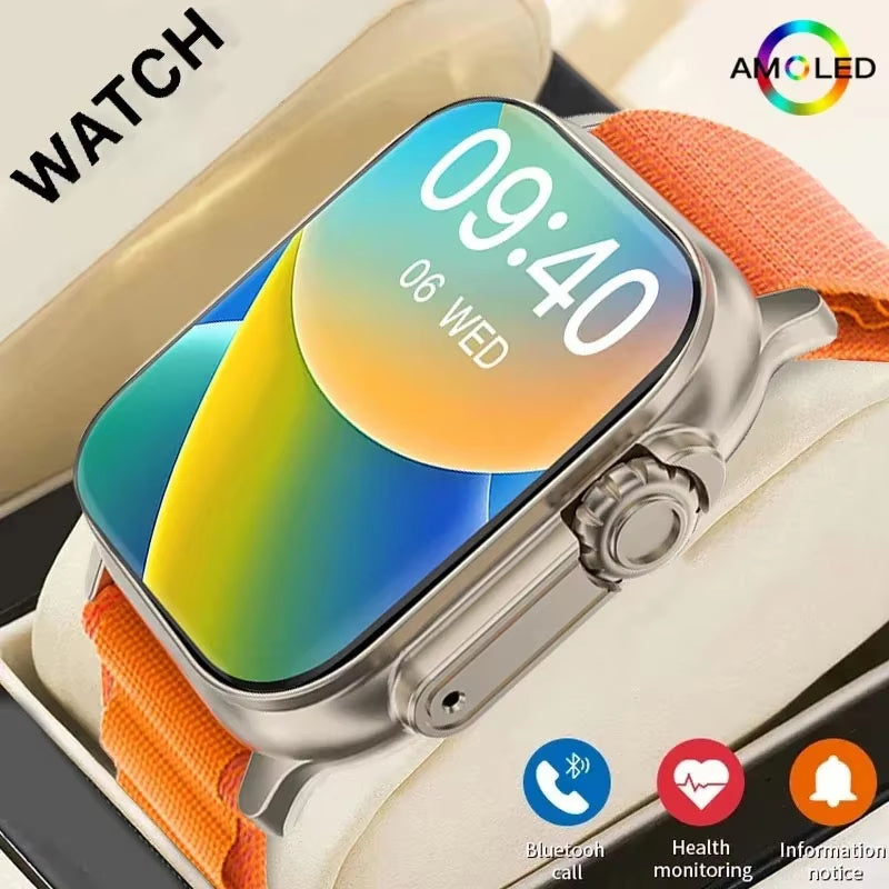 Bluetooth Smartwatch with Message Alerts, Heart Rate Monitoring, and Sports Features for Android and iOS - Unisex Design