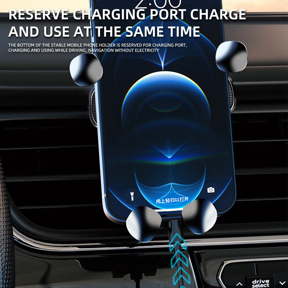 Universal Magnetic Car Phone Holder for 4.7-7 Inch Devices - Air Vent Mount, Shockproof GPS Clip, Smartphone Stand