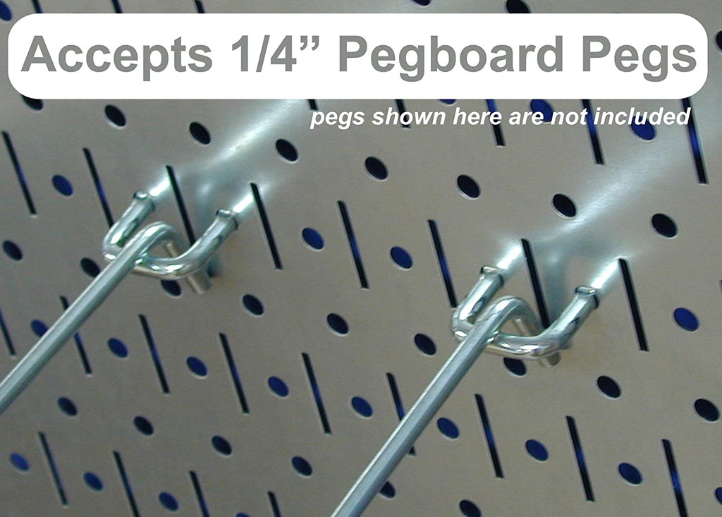 Pegboard Value Pack - Set of Three 16-Inch Tall x 32-Inch Wide Horizontal Metal Wallboards for Home and Garage Tool Storage Organization (Beige)