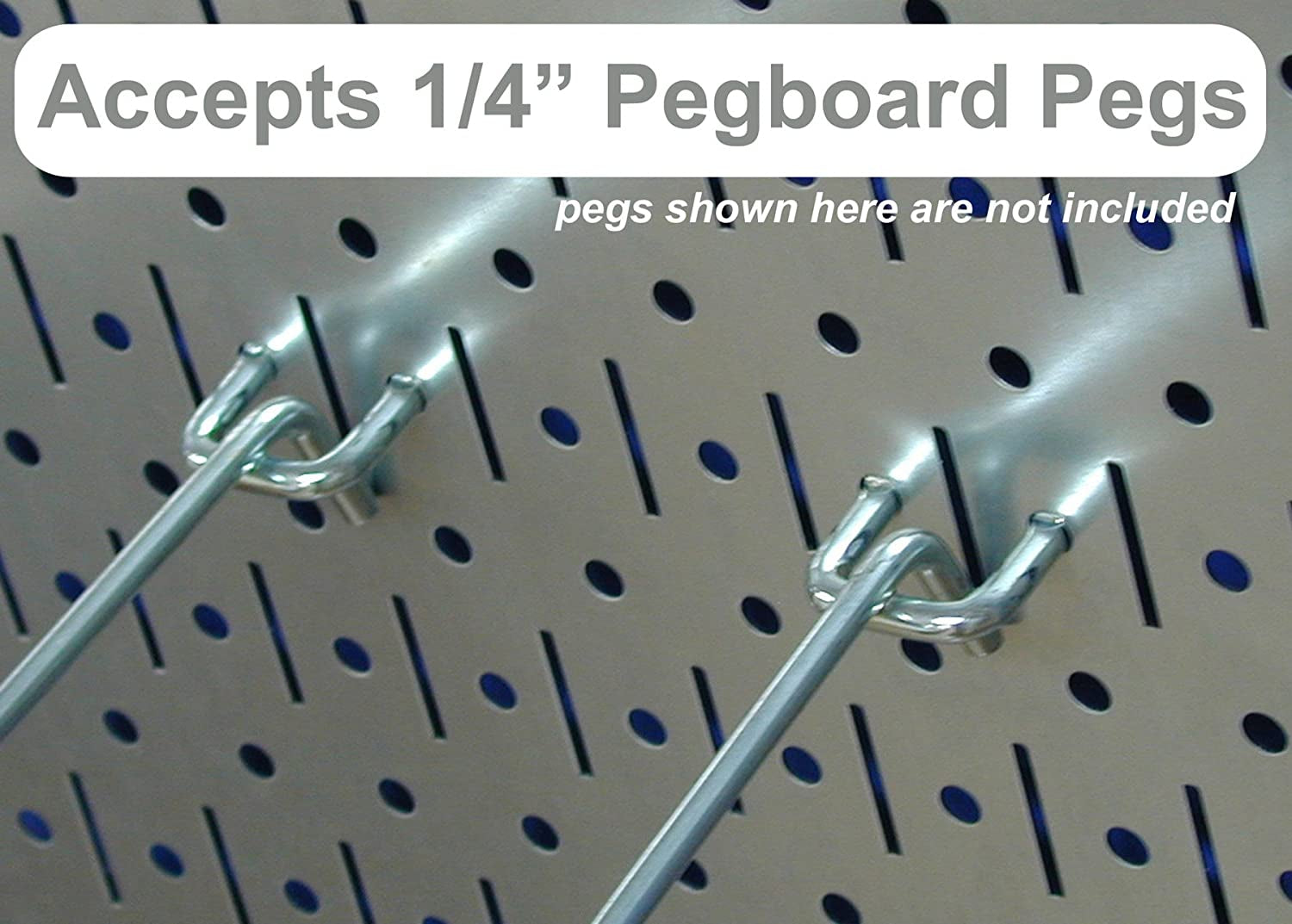 Pegboard Value Pack - Set of Three 16-Inch Tall x 32-Inch Wide Horizontal Metal Wallboards for Home and Garage Tool Storage Organization (Beige)