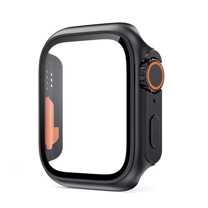 Tempered Glass+Cover for Apple Watch 11 10 9 8 7 46Mm 42Mm PC Bumper Screen Protector Case Iwatch Series 7 6 5 4 SE3 44 40 45Mm