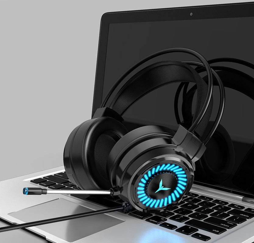 King G60 Wired Gaming Headphones with 7.1 Surround Sound for Desktop and Laptop Use
