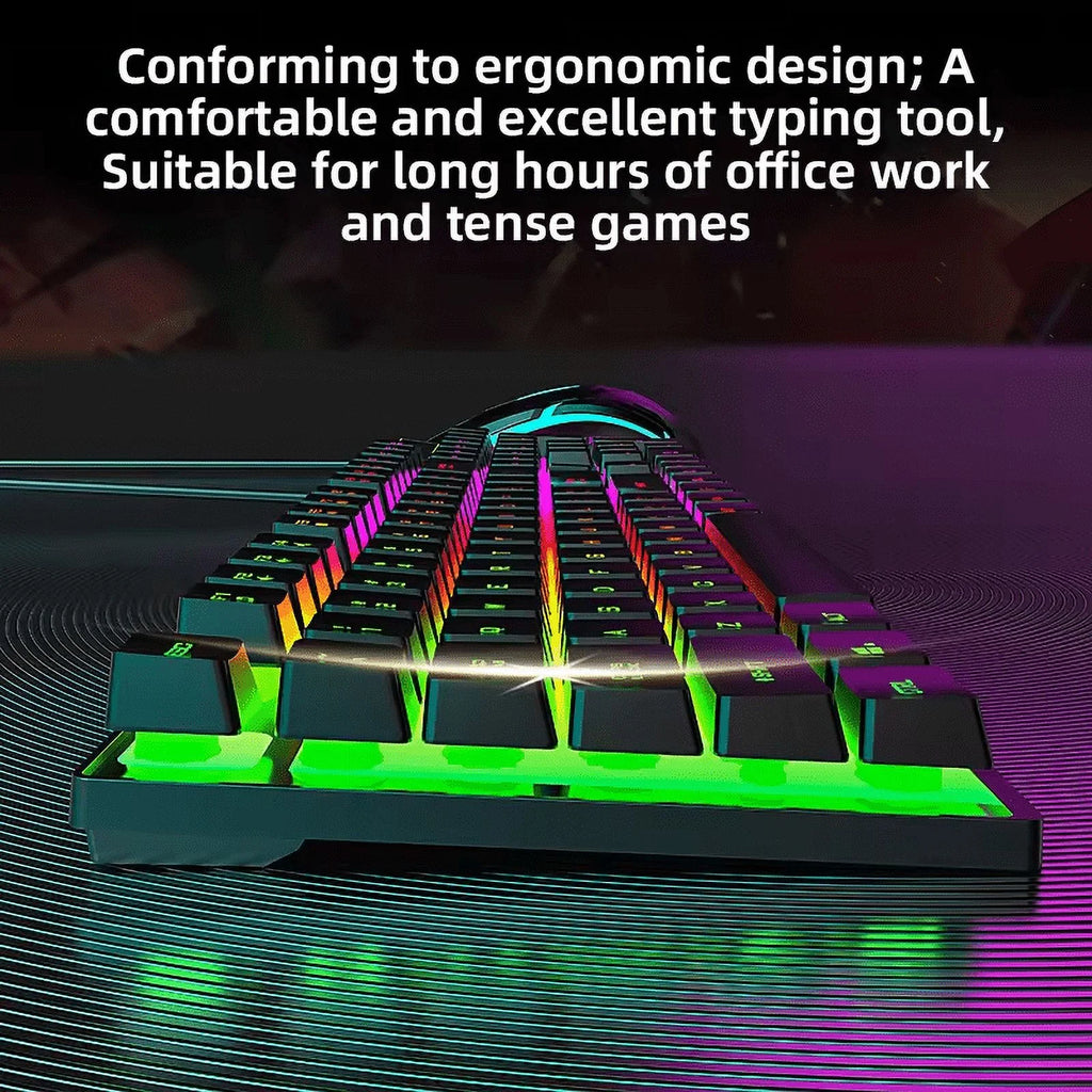 RGB Backlit Wired Gaming Keyboard in Black