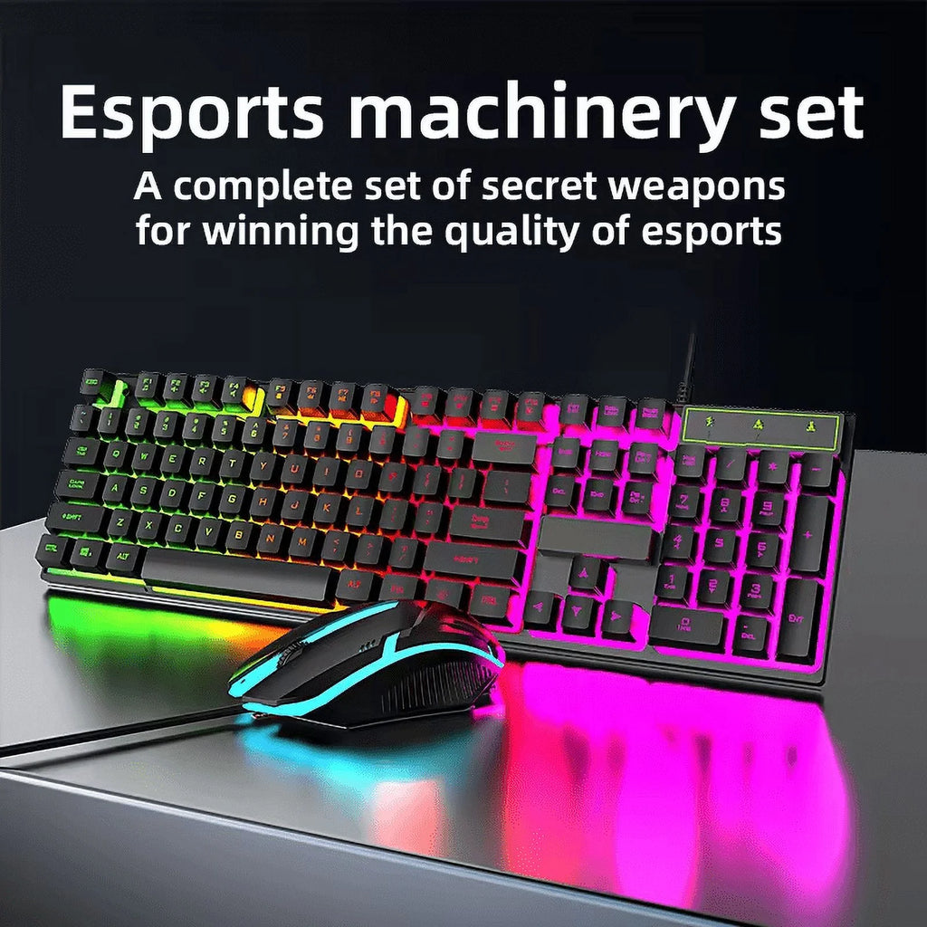 RGB Backlit Wired Gaming Keyboard in Black