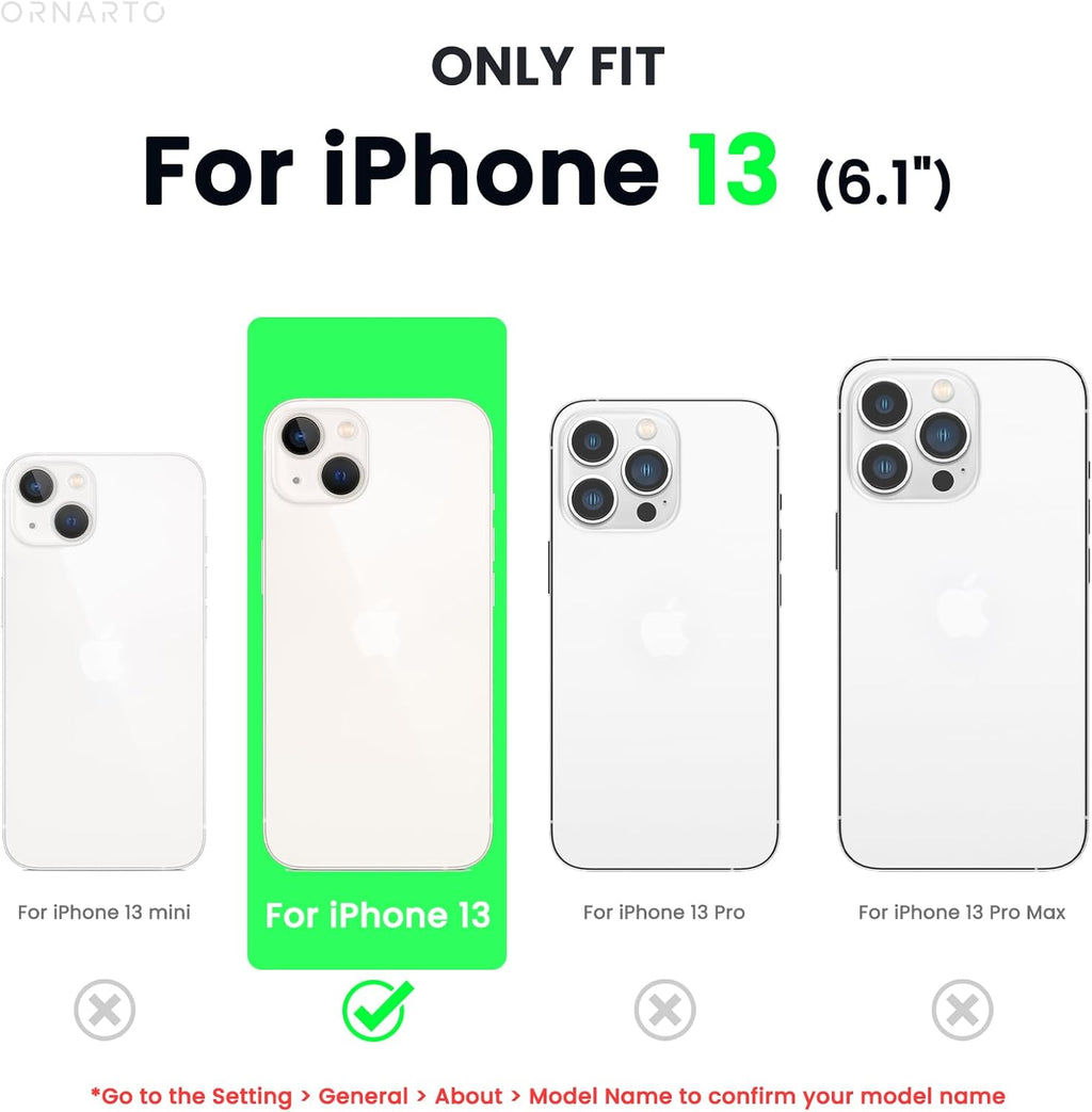 Ultimate Shockproof Liquid Silicone Case for iPhone 13 - Sleek Black Gel Rubber Cover with Anti-Shock Drop Protection