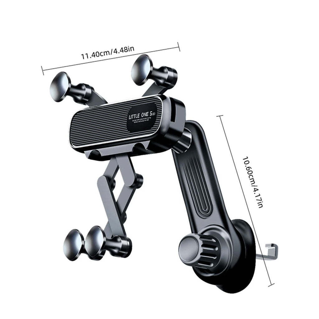 Universal Magnetic Car Phone Holder for 4.7-7 Inch Devices - Air Vent Mount, Shockproof GPS Clip, Smartphone Stand