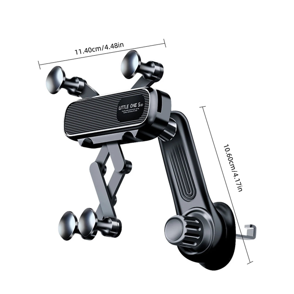 Universal Magnetic Car Phone Holder for 4.7-7 Inch Devices - Air Vent Mount, Shockproof GPS Clip, Smartphone Stand