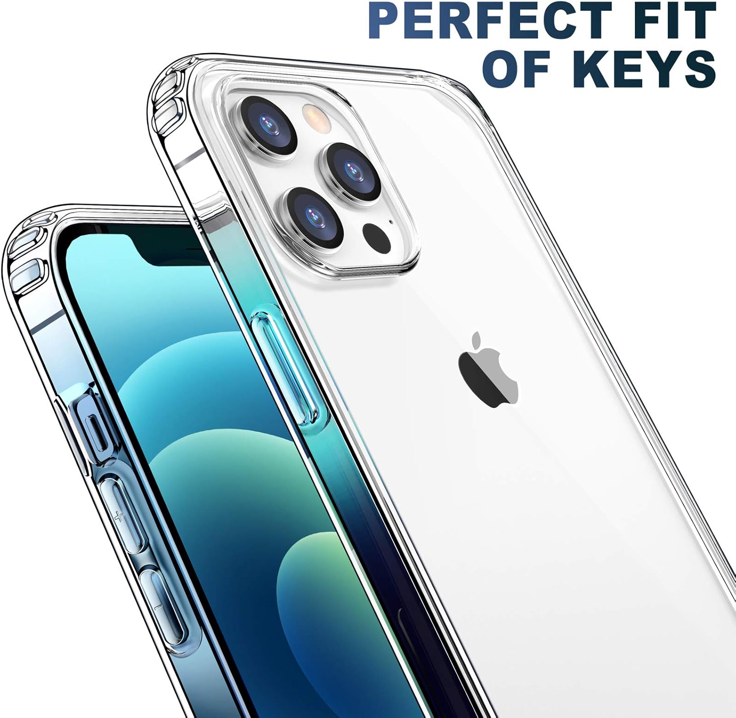 Crystal Clear Shockproof Case for iPhone 12 & 12 Pro - Slim, Durable Protection with Easy Access to All Features