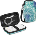 Protective Case for Kodak Step/Mini 2 Hd/Printomatic/Kodak Smile Camera & Printer - Shockproof Hard Shell Carrying Case with Inner Pocket, Emerald Illusions