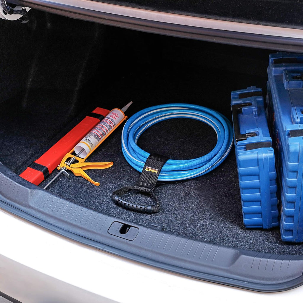 Extension Cord Storage Straps, 28" (2 Pack) Heavy-Duty Hook and Loop Straps with Carrying Handle Fit Extension Cord, Garden Water Hoses and Garage Tool