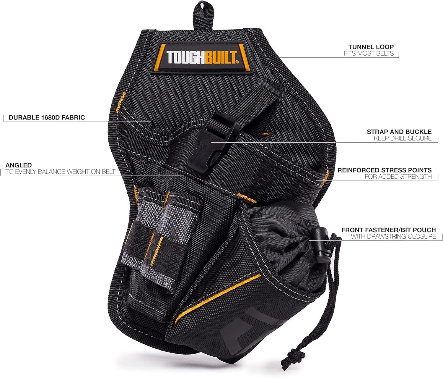 - Utility Pouch, Heavy-Duty Tool Pouch with Multiple Pockets, Secure Attachment & Storage for Jobsite Use