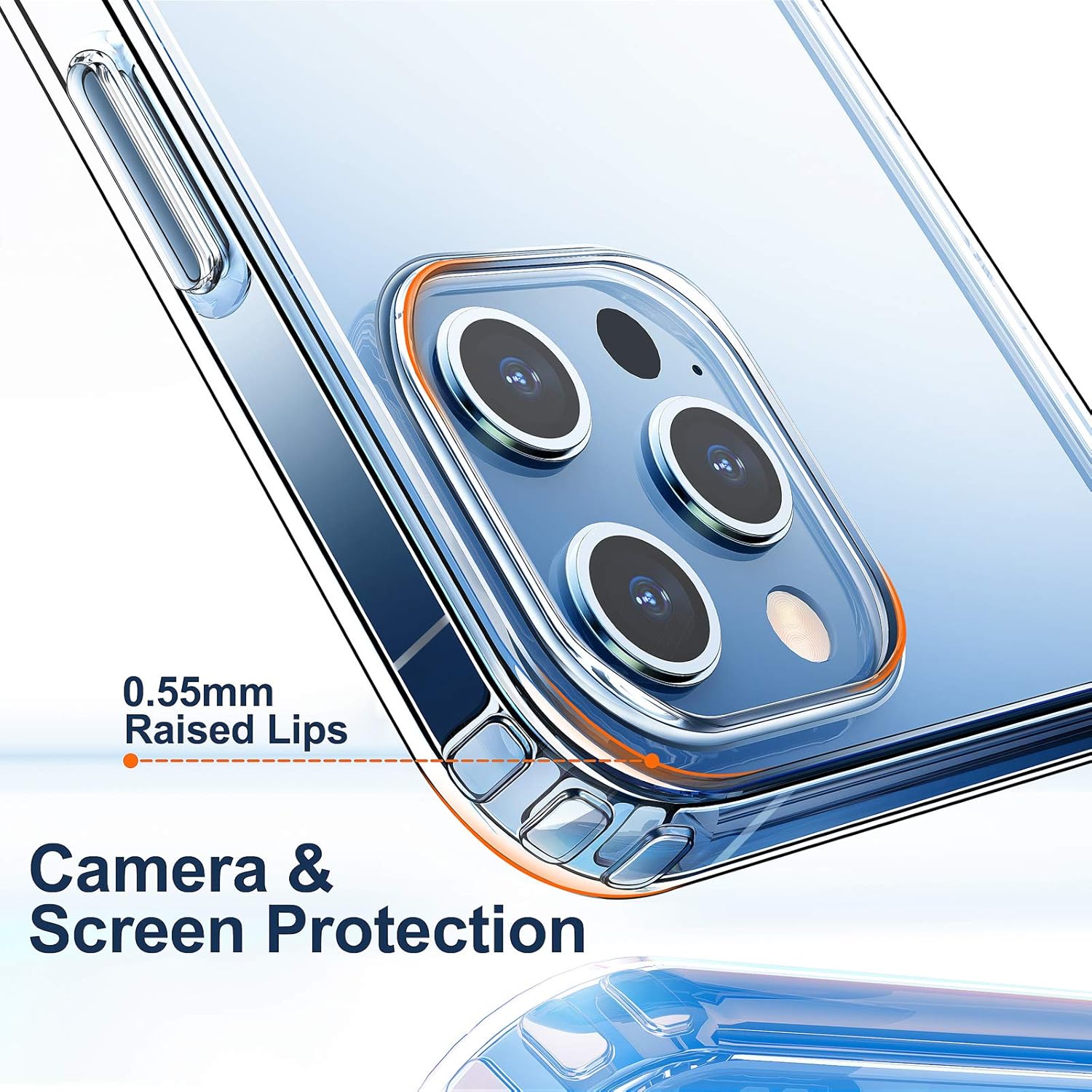 Crystal Clear Shockproof Case for iPhone 12 & 12 Pro - Slim, Durable Protection with Easy Access to All Features
