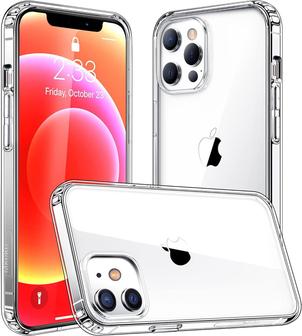 Crystal Clear Shockproof Case for iPhone 12 & 12 Pro - Slim, Durable Protection with Easy Access to All Features