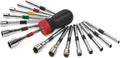 16-Piece Ratcheting Nut Driver Set - SAE and Metric - Model 8916D
