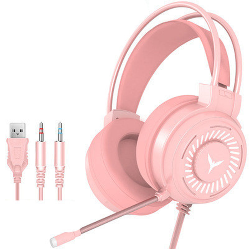 King G60 Wired Gaming Headphones with 7.1 Surround Sound for Desktop and Laptop Use
