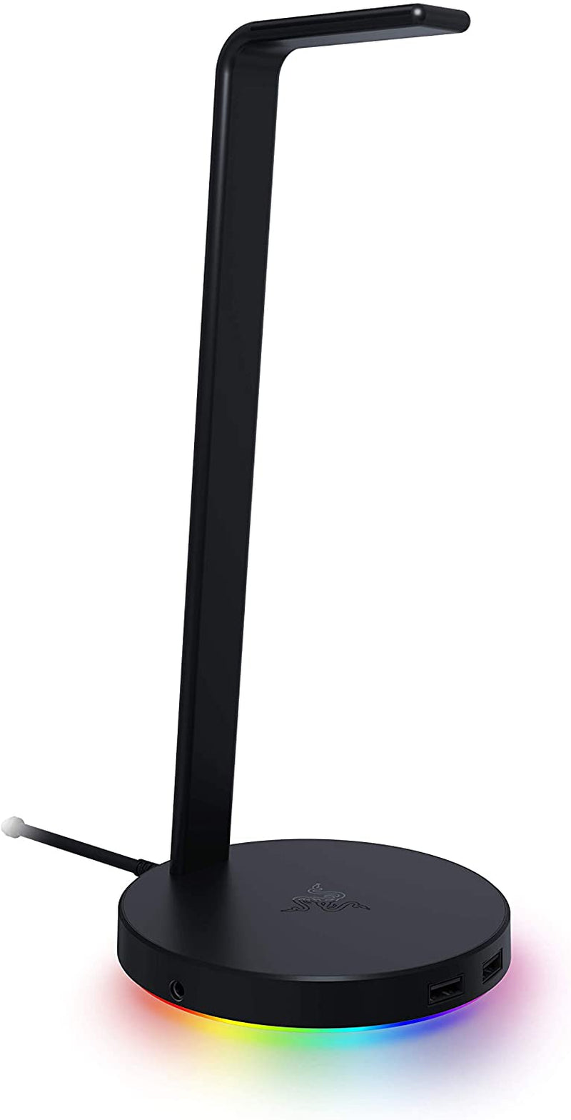 Kraken X USB Ultralight Gaming Headset with 7.1 Surround Sound and Lightweight Frame for PC - Classic Black with Base Station V2 Chroma