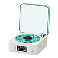 Portable Mini Retro Bluetooth Speaker with Subwoofer and RGB Lighting - White Noise Sleep Aid with TF Card Support