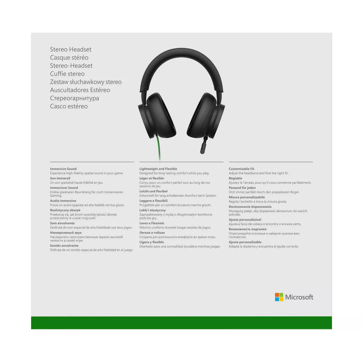 Experience Immersive Gaming with the Xbox Wired Stereo Headset - Perfect for Xbox Series X|S and Xbox One