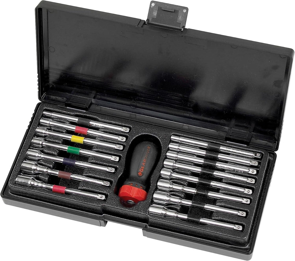 16-Piece Ratcheting Nut Driver Set - SAE and Metric - Model 8916D