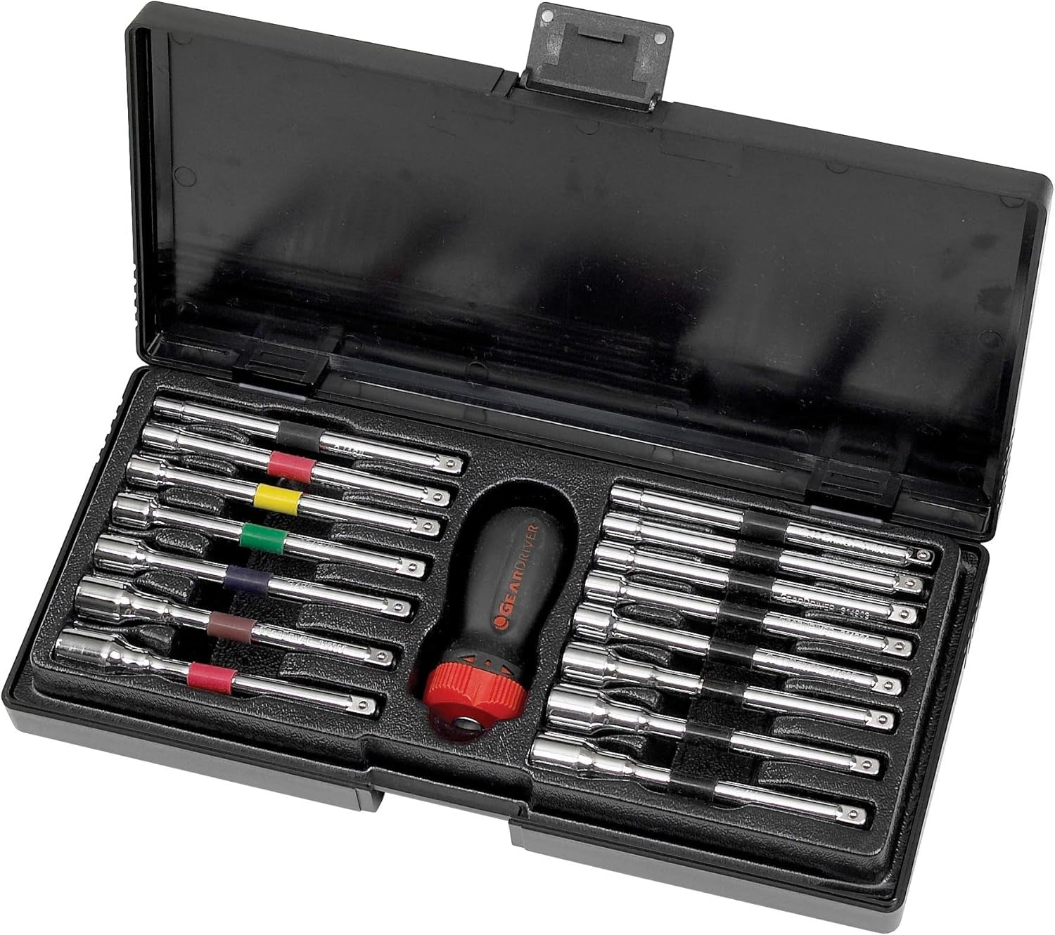 16-Piece Ratcheting Nut Driver Set - SAE and Metric - Model 8916D