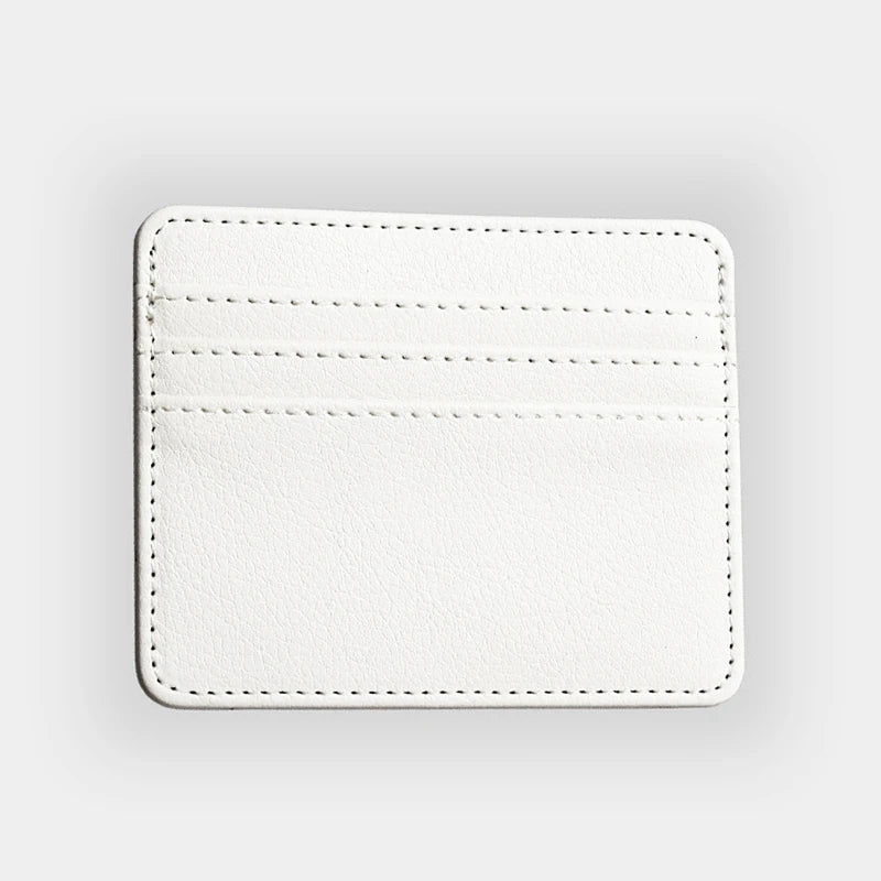 PU Leather ID Card Case - Slim Multi-Slot Holder for Bank/Credit Cards