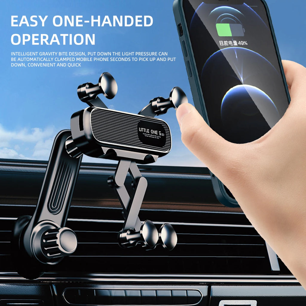 Universal Magnetic Car Phone Holder for 4.7-7 Inch Devices - Air Vent Mount, Shockproof GPS Clip, Smartphone Stand